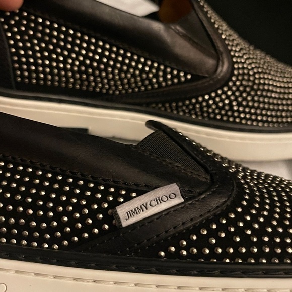 JIMMY CHOO Studded Black Slip-On Men\'s Shoes            SIZE 41EU /8US main image 12